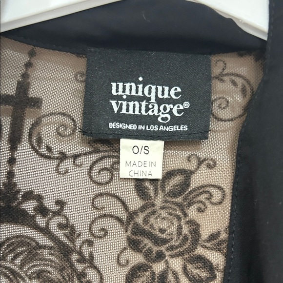 NWOT- Unique Vintage Black and Brown Caftan - Picture 3 of 7